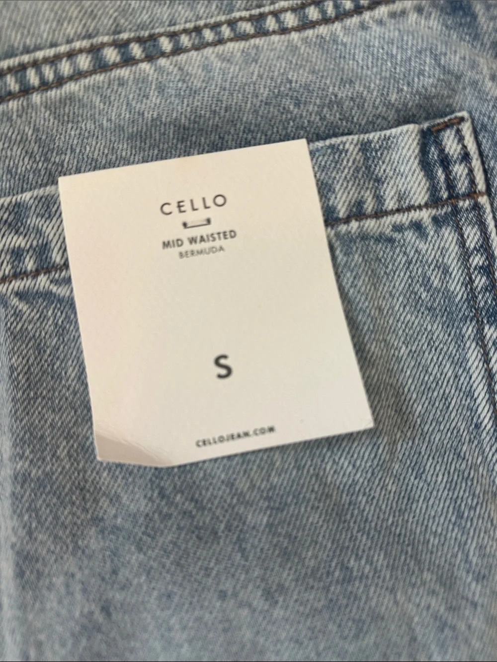 Cello distressed Blue Denim Bermuda Shorts